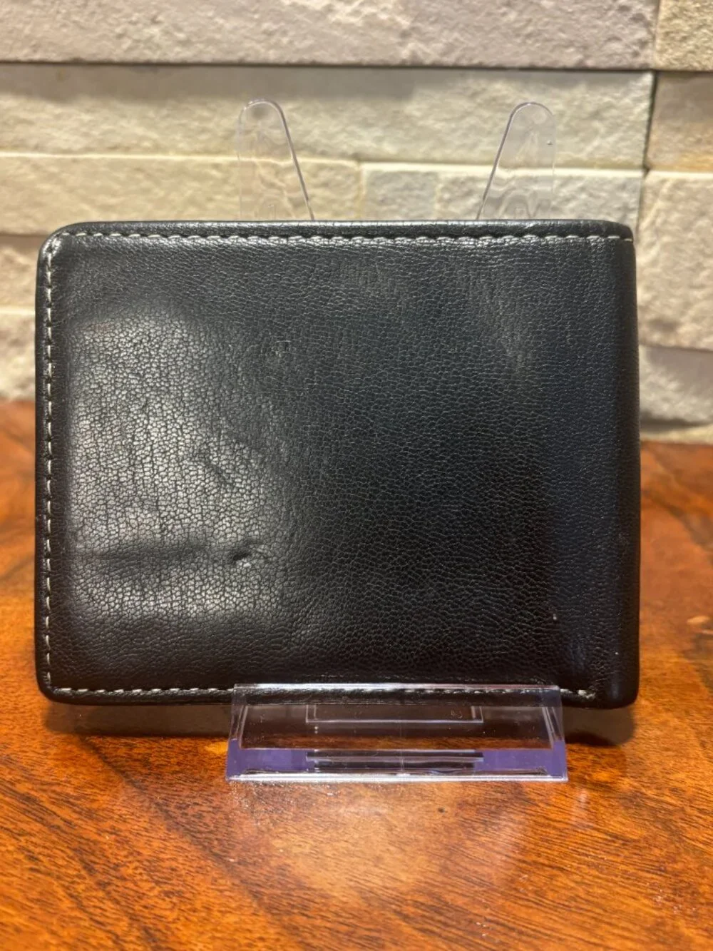 Timberland Men's Blix Leather Passcase Wallet Black Bifold Slim Flip ID